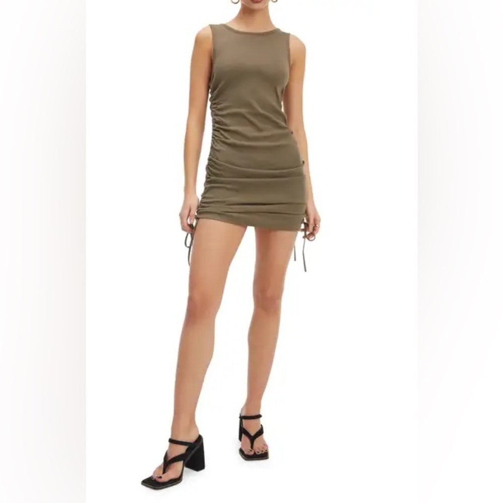 NWT Good American size 6 Ruched Tank Mini Dress